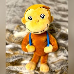 NWOT RARE Curious George jumbo Stuffed Toy 22”with backpack